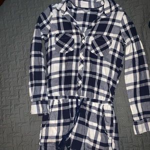 aerie flannel romper